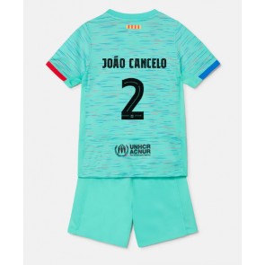 Barcelona Joao Cancelo #2 Rezervni Dres za Dječji 2023-24 Kratak Rukavima (+ kratke hlače)